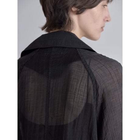 《予約販売》raglan sleeve sheer shirt jacket/2colors_no0538