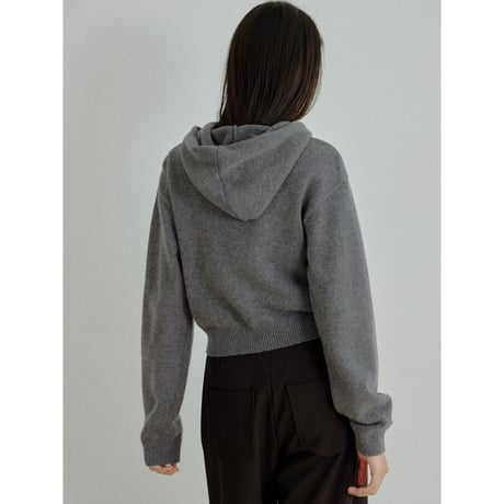 【NOKCHA original】wool blend zipup hoodie/ivory,gray_nt2666