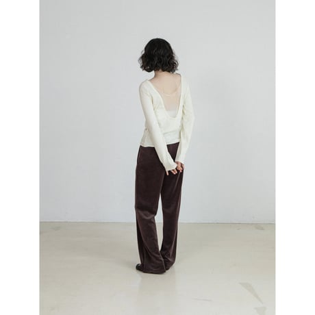 《予約販売》velours stylish pants/3colors_np1334