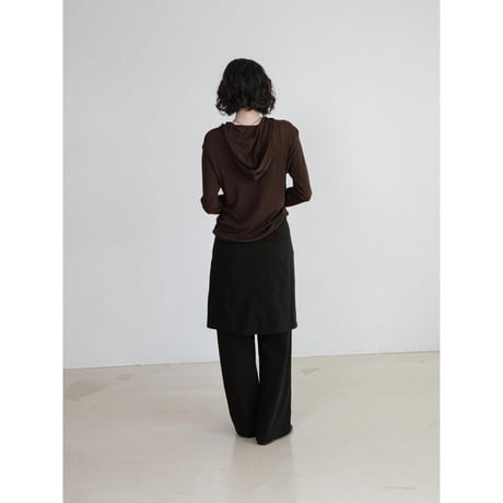 《予約販売》button fly sheer hoodie/3colors_nt2680
