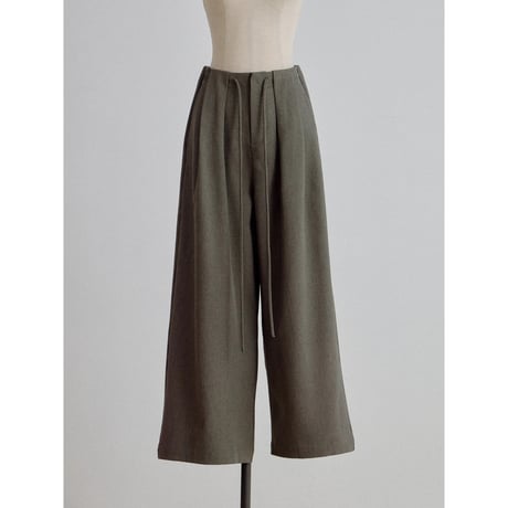 《予約販売》tuck accent rich wide pants/2colors_np1340