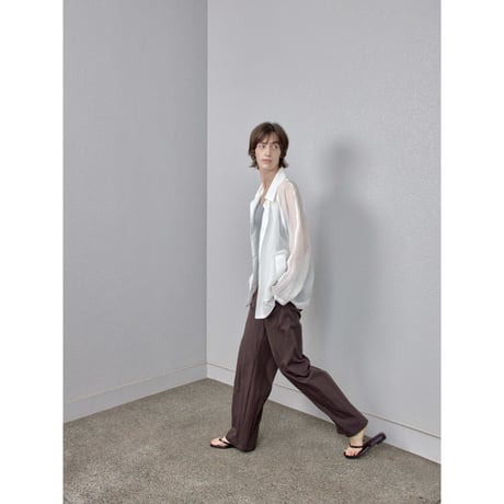 《予約販売》raglan sleeve sheer shirt jacket/2colors_no0538