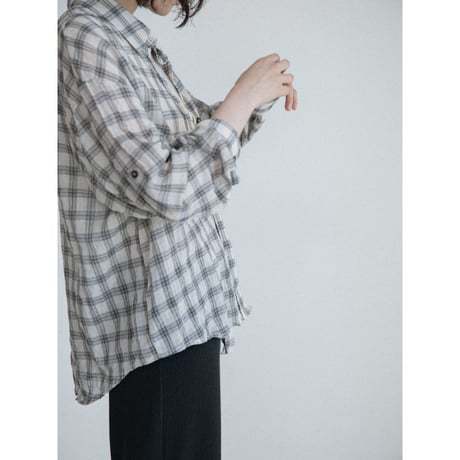 《予約販売》mannish 2way check shirt/2colors_nb0425