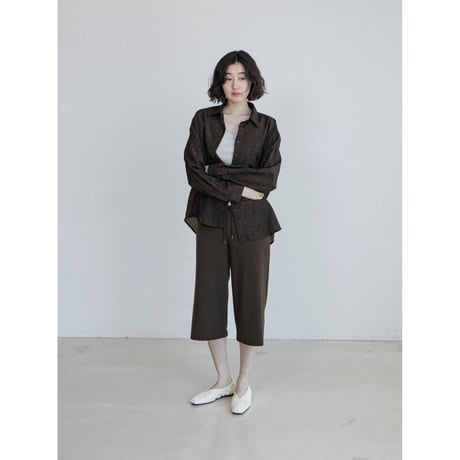 《予約販売》material satin over shirt_nb0424