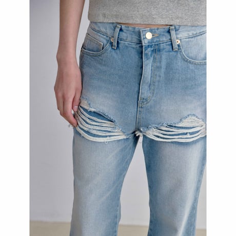 《予約販売》docking damage jeans_nj0194