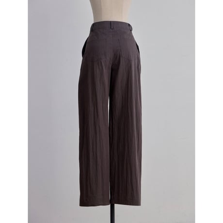 【NOKCHA original】material mannish pants/charcoal brown_np1273