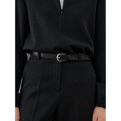【11月30日以降順次発送商品】- AUTHENTIC series - real leather mesh belt/2colors_an0071