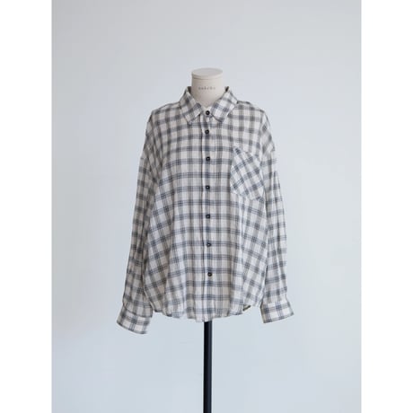 《予約販売》mannish 2way check shirt/2colors_nb0425