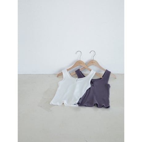 《予約販売》button fly lib tanktop/2colors_nt2615