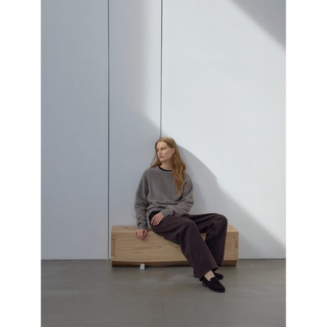 - AUTHENTIC series - cashmere raccoon rich knit pullover/graige_an0064