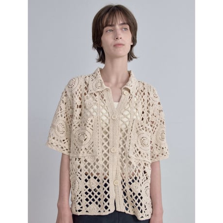 《予約販売》crochet mannish shirt_nb0398