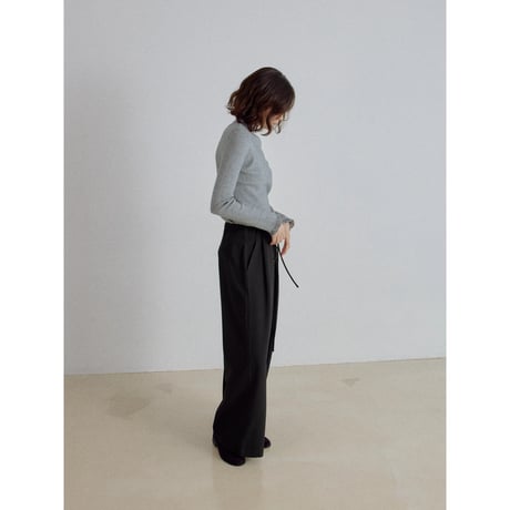 《予約販売》tuck accent rich wide pants/2colors_np1340