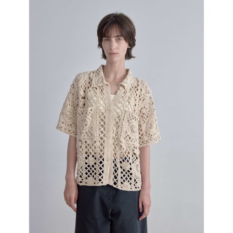《予約販売》crochet mannish shirt_nb0398