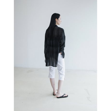 《予約販売》check sheer over shirt/2colors_nb0419