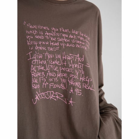 《予約販売》lettering accent loose tops/2colors_nt2678