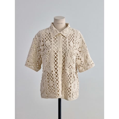 《予約販売》crochet mannish shirt_nb0398