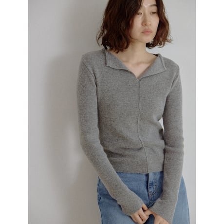 《予約販売》décolleté knit tops/2colors_nt2708
