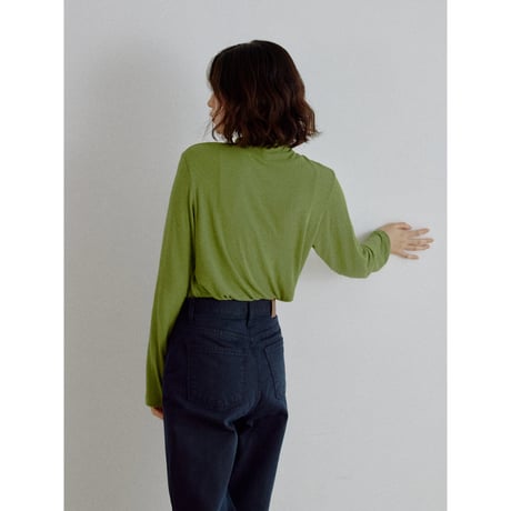《予約販売》soft high neck daily tops/4colors_nt2704
