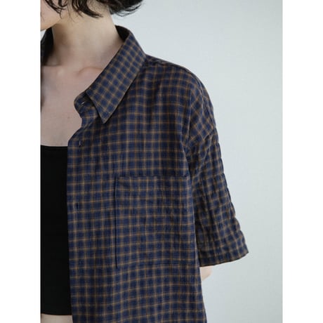 《予約販売》check half shirt_nb0410
