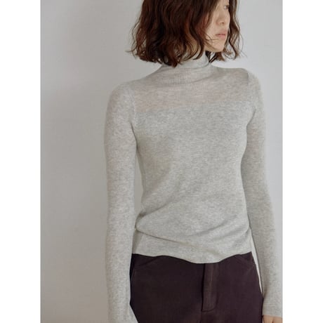 《予約販売》soft sheer knit tops/4colors_nt2709