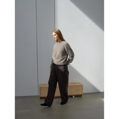 - AUTHENTIC series - cashmere raccoon rich knit pullover/graige_an0064