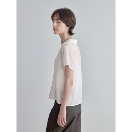 《予約販売》décolleté sheer blouse/2colors_nb0397