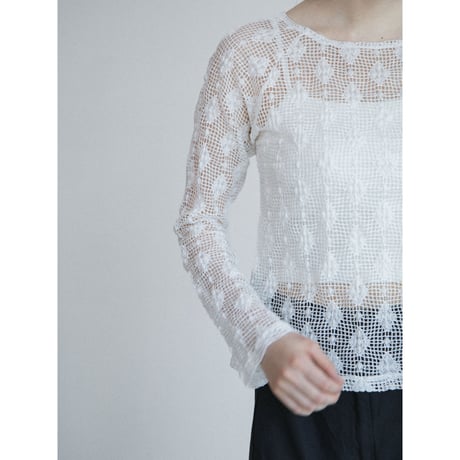 《予約販売》jacquard accent knit tops/2colors_nt2650