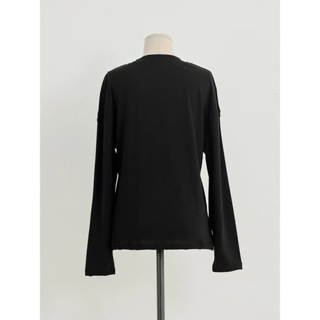 【NOKCHA original】accent simply tops/3colors_nt2697