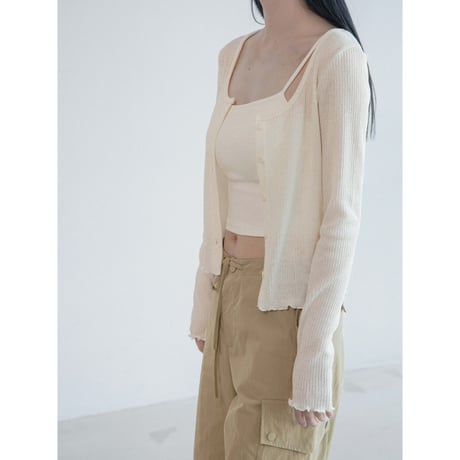 《予約販売》summer lib knit cardigan/3colors_nt2651