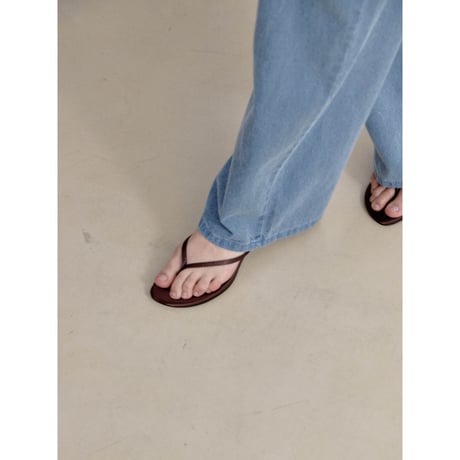 《予約販売》satin like mule sandal/2colors_na0804