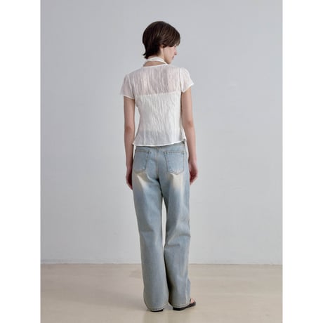 《予約販売》vintage like wide jeans/2colors_nj0193