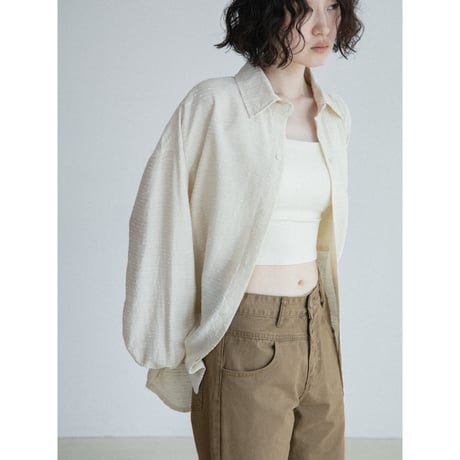 《予約販売》jacquard accent over shirt/2colors_nb0411