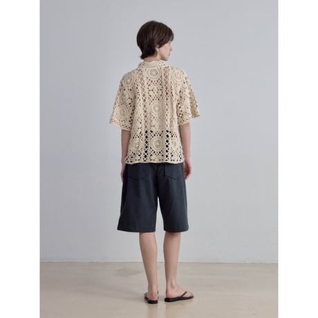 《予約販売》crochet mannish shirt_nb0398