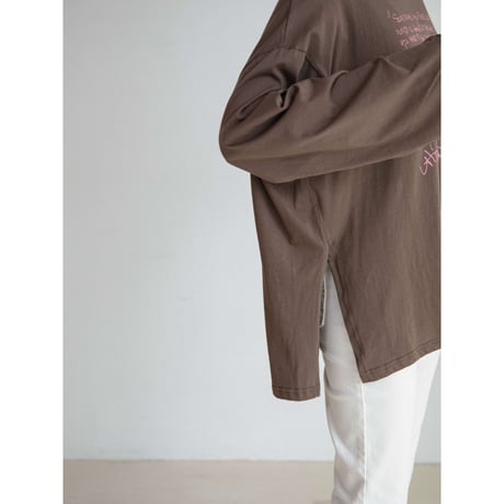 《予約販売》lettering accent loose tops/2colors_nt2678