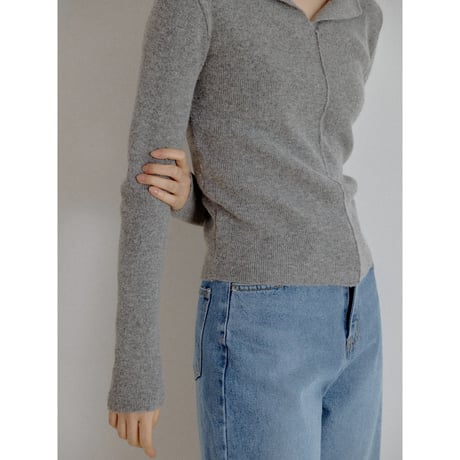 《予約販売》décolleté knit tops/2colors_nt2708