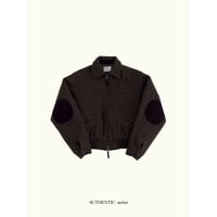 【11月16日以降順次発送商品】- AUTHENTIC series - quilting liner patch wool jacket/brown_an0067