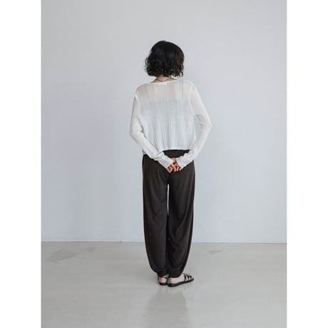 《予約販売》sheer lib knit cardigan/3colors_nt2665