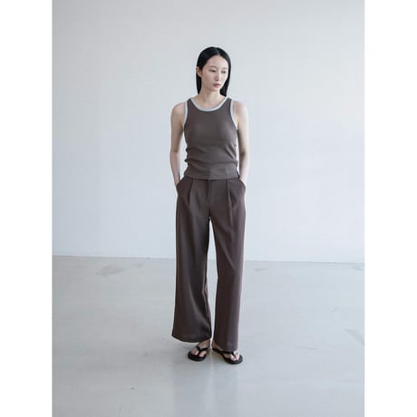 《予約販売》tuck light material pants/2colors_np1309