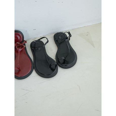 《予約販売》accent glossy sandal/2colorss_na0807