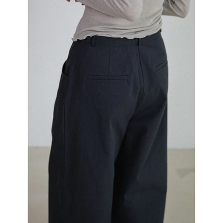 《予約販売》one tuck wide cotton pants/2colors_np1289
