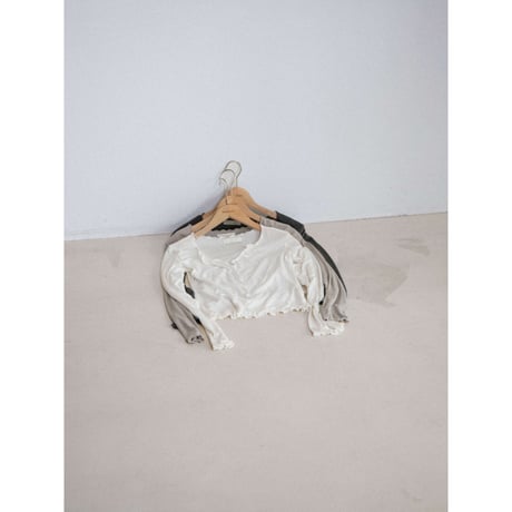 《予約販売》frill accent sheer tops/3colors_nt2675