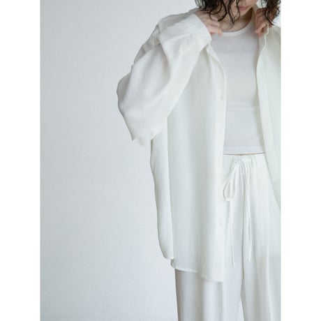 《予約販売》soft sheer over shirt/2colors_nb0413