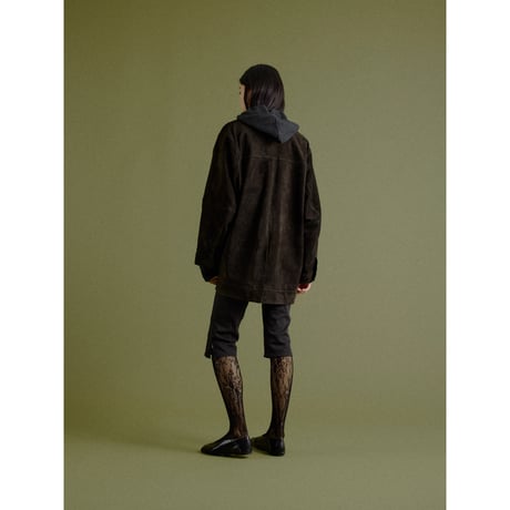 - AUTHENTIC series - real suède rich jacket/brown_an0063