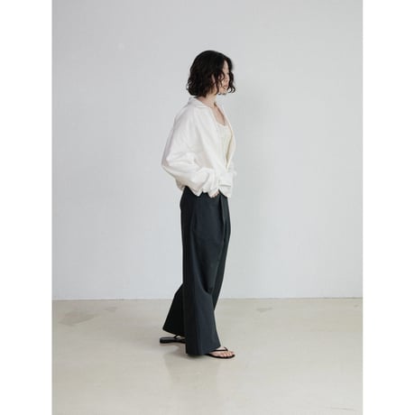 《予約販売》open collar tops/2colors_nt2682