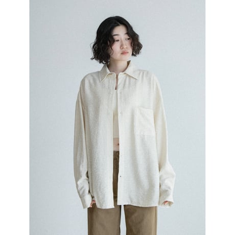 《予約販売》jacquard accent over shirt/2colors_nb0411
