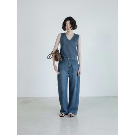 《予約販売》blue light wide jeans_nj0195