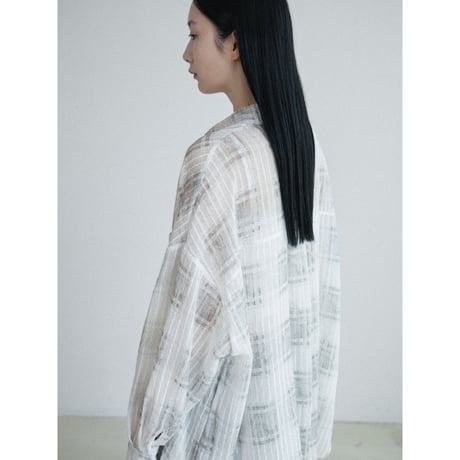 《予約販売》check sheer over shirt/2colors_nb0419
