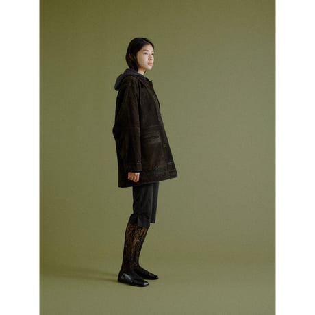 - AUTHENTIC series - real suède rich jacket/brown_an0063