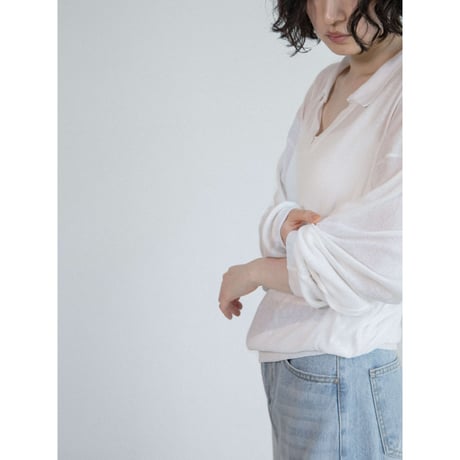 《予約販売》skipper sheer knit tops/2colors_nt2621