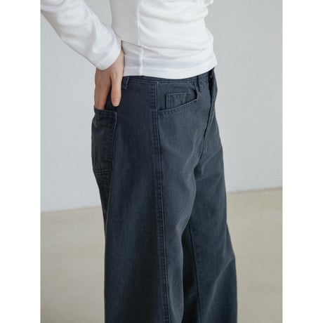 《予約販売》silhouette pigment pants/2colors_np1336